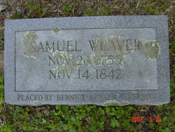 Weaver, Samuel James Headstone - newer